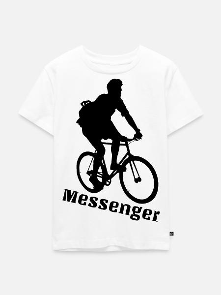 Messenger - Kinder Premium Bio T-Shirt - Weiß