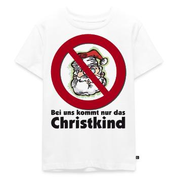 Österreich Santa Claus vs Christkind Spruch - Kinder Premium Bio T-Shirt - Weiß - Vorne - Hailey (125cm)