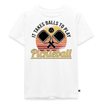 Pickleball Retro Love Dinking Pickleball Joueur - T-shirt Premium bio Enfant - blanc - Devant - Hailey (125cm)