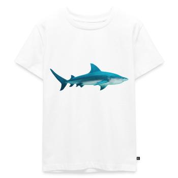 Shark Sea Creature Selachii Shark Ocean Gift - Kids Premium Organic T-Shirt - white - Front - Hailey (125cm)