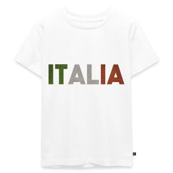 Motif drapeau Italie Italie - T-shirt Premium bio Enfant - blanc - Devant - Hailey (125cm)