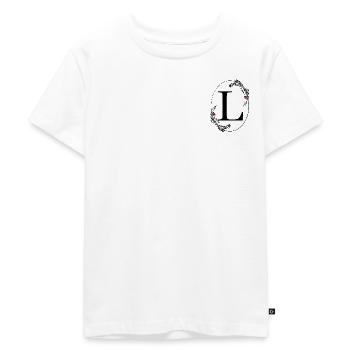 Lettre L - T-shirt Premium bio Enfant - blanc - Devant - Hailey (125cm)