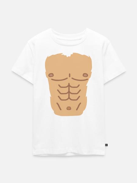 Sixpack - Kinder Premium Bio T-Shirt - Weiß