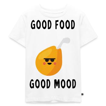 Good food good mood bonne nourriture bonne humeur - T-shirt Premium bio Enfant - blanc - Devant - Hailey (125cm)