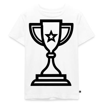 trophy - Kids Premium Organic T-Shirt - white - Front - Hailey (125cm)