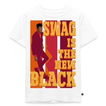 Swag is the new black - T-shirt Premium bio Enfant - blanc - Devant - Hailey (125cm)
