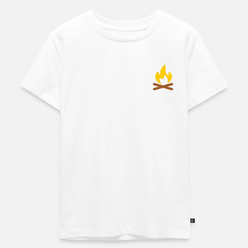 Feu de camp - T-shirt Premium bio Enfant - blanc