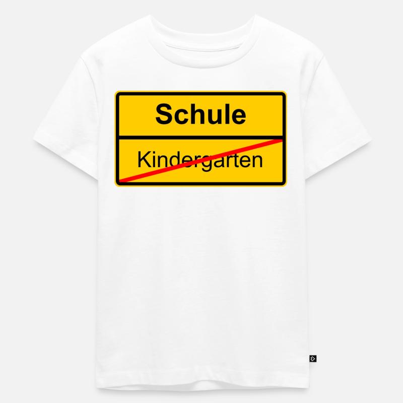 Kindergarten Schule - Kinder Premium Bio T-Shirt - Weiß