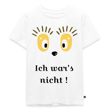 Ich war's nicht ! - Kinder Premium Bio T-Shirt - Weiß - Vorne - Hailey (125cm)