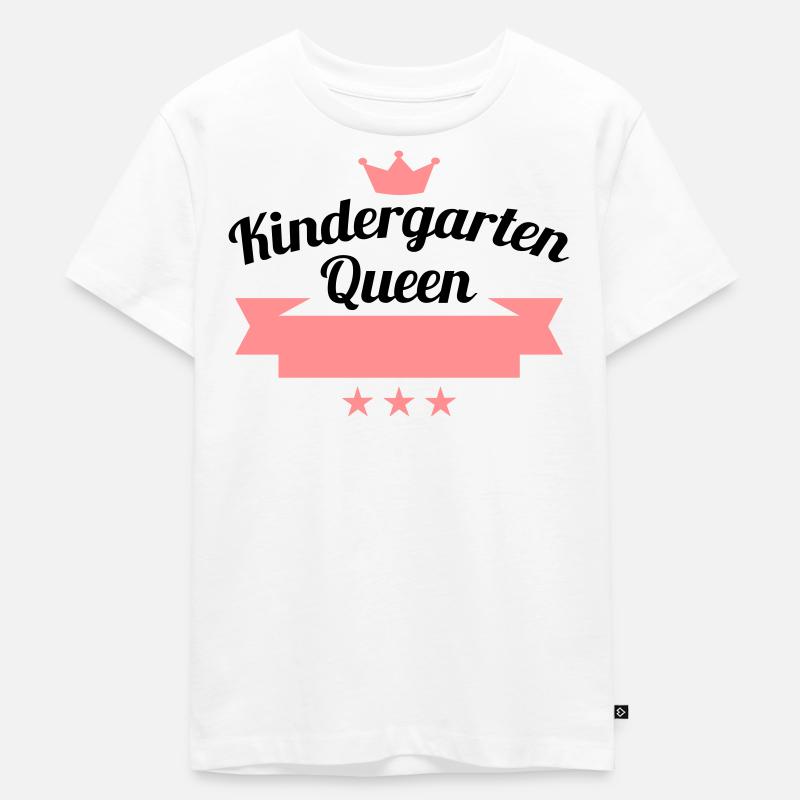 Kindergarten Queen - Kinder Premium Bio T-Shirt - Weiß