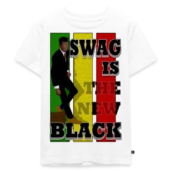 Swag is the new black - T-shirt Premium bio Enfant - blanc - Devant - Hailey (125cm)