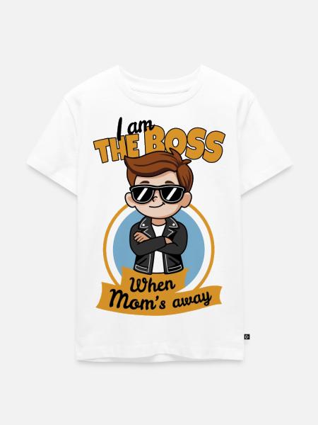 When Mom's away - Kids Premium Organic T-Shirt - white