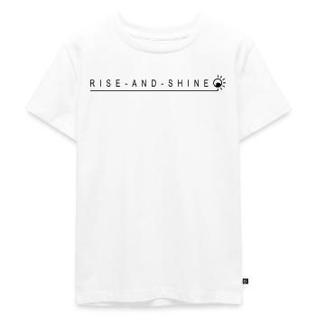 Rise And Shine - Kinder Premium Bio T-Shirt - Weiß - Vorne - Hailey (125cm)