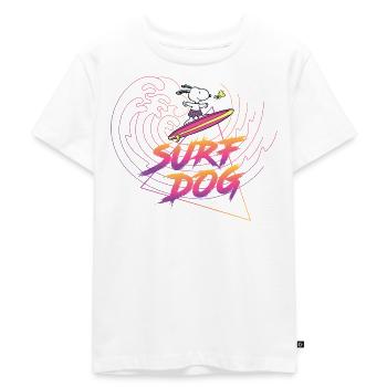 Peanuts Snoopy Surf Dog And Woodstock - Kids Premium Organic T-Shirt - white - Front - Hailey (125cm)