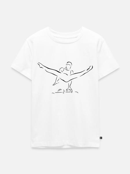 Gymnastik - Kinder Premium Bio T-Shirt - Weiß