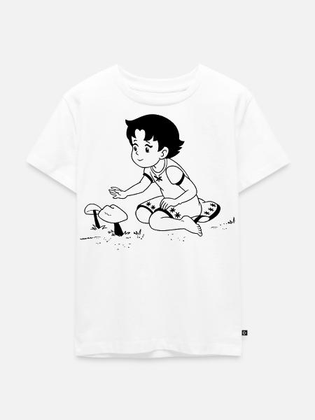 Heidi Auf Wiese - Kinder Premium Bio T-Shirt - Weiß