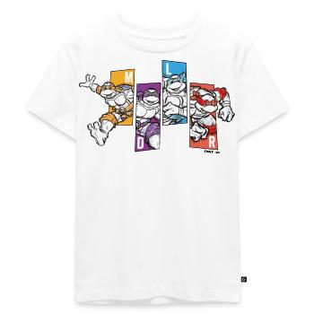 Teenage Mutant Ninja Turtles Initials - Kids Premium Organic T-Shirt - white - Front - Hailey (125cm)