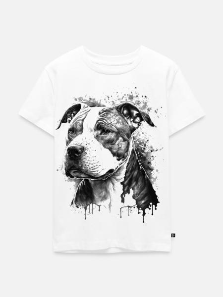 Pitbull - Maglietta ecologica premium per bambini - bianco
