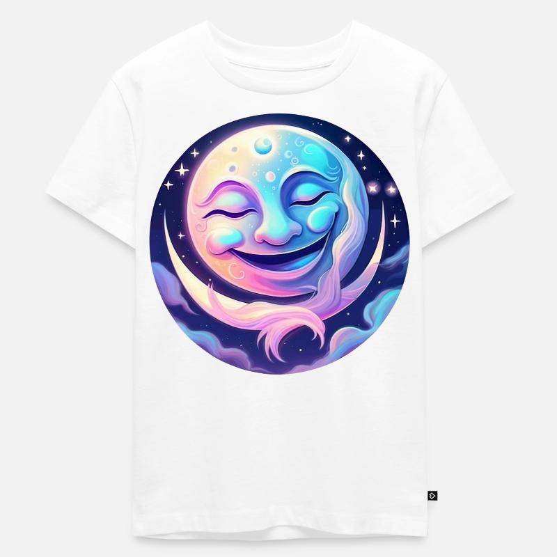 Mystic Moon - Kinder Premium Bio T-Shirt - Weiß
