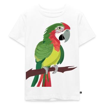 Parrot - Kids Premium Organic T-Shirt - white - Front - Hailey (125cm)