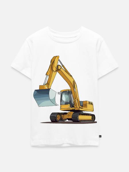 Bagger - Kinder Premium Bio T-Shirt - Weiß
