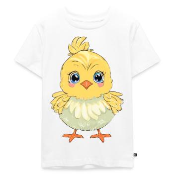Niedliches Küken - Kinder Premium Bio T-Shirt - Weiß - Vorne - Hailey (125cm)