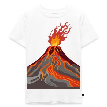 Vulkan - Kinder Premium Bio T-Shirt - Weiß - Vorne - Hailey (125cm)