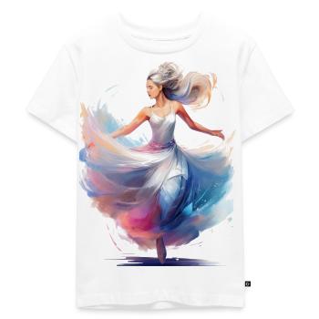 Tänzerin - Kinder Premium Bio T-Shirt - Weiß - Vorne - Hailey (125cm)