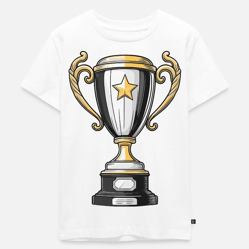 Coupe pour le vainqueur - T-shirt Premium bio Enfant - blanc