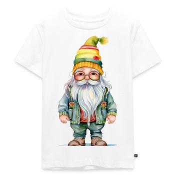 Funny Dwarf - Kids Premium Organic T-Shirt - white - Front - Hailey (125cm)