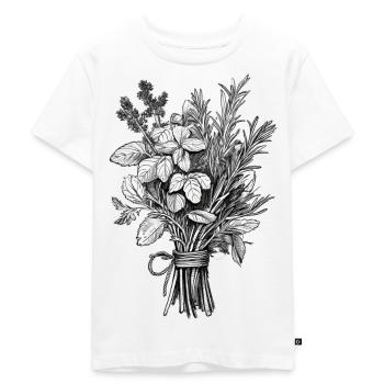 Ein Bund frischer Kräuter - Kinder Premium Bio T-Shirt - Weiß - Vorne - Hailey (125cm)
