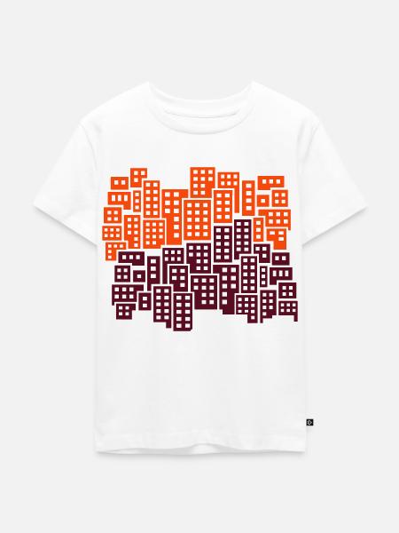 Stadt - Kinder Premium Bio T-Shirt - Weiß