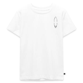 Surfboard - Kids Premium Organic T-Shirt - white - Front - Hailey (125cm)