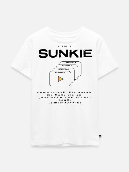 Serien Junkie - Kinder Premium Bio T-Shirt - Weiß