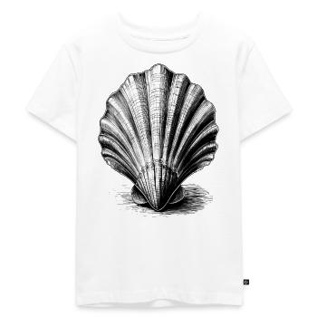 Shell - Kids Premium Organic T-Shirt - white - Front - Hailey (125cm)