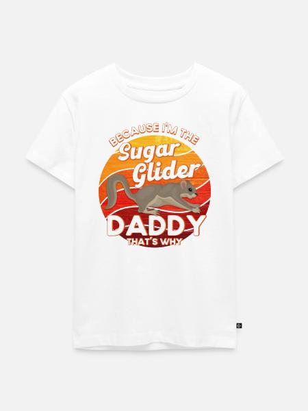 Sugar Glider Kurzkopfgleitbeutler - Kinder Premium Bio T-Shirt - Weiß