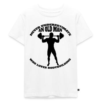 Fitness Athlete Strength Training Muscle Bodybuilder - Kids Premium Organic T-Shirt - white - Front - Hailey (125cm)