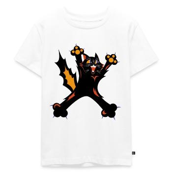 Crazy Cat Lady - T-shirt Premium bio Enfant - blanc - Devant - Hailey (125cm)