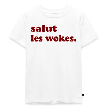 salut les wokes - T-shirt Premium bio Enfant - blanc - Devant - Hailey (125cm)