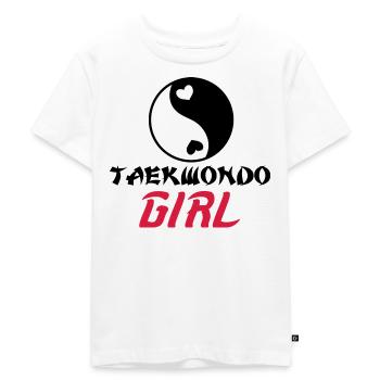 Taekwondo Girl - Fille de Taekwondo - Kids Premium Organic T-Shirt - white - Front - Hailey (125cm)