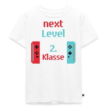 Zweite Klasse 2. Schuljahr - Kinder Premium Bio T-Shirt - Weiß - Vorne - Hailey (125cm)
