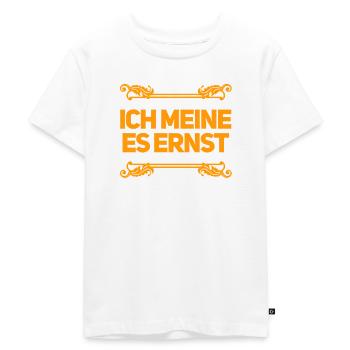 das ist mein ernst - Kinder Premium Bio T-Shirt - Weiß - Vorne - Hailey (125cm)