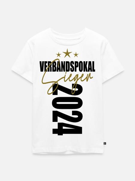 Verbandspokal Sieger 2024 - Kinder Premium Bio T-Shirt - Weiß