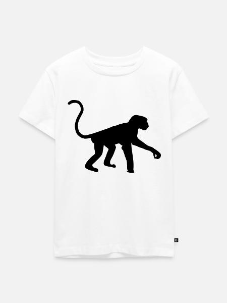 Affe - Kinder Premium Bio T-Shirt - Weiß