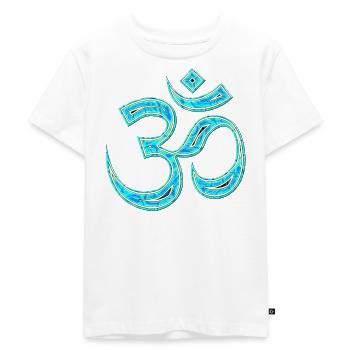 OM No. 1 - Design B - Kids Premium Organic T-Shirt - white - Front - Hailey (125cm)
