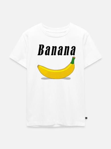 Banana - Kinder Premium Bio T-Shirt - Weiß