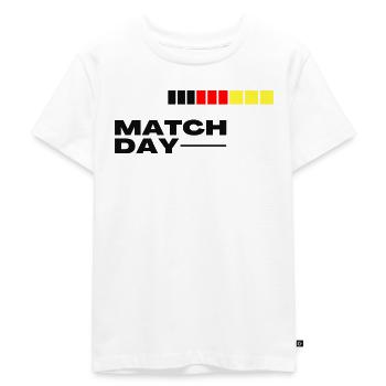 Jour de match Allemagne Noir Rouge Or Football - T-shirt Premium bio Enfant - blanc - Devant - Hailey (125cm)