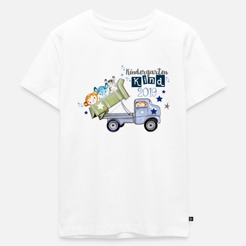 Kindergartenkind Dschungel - Kinder Premium Bio T-Shirt - Weiß