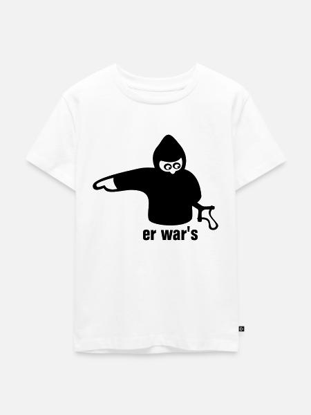 he's it - left - Kids Premium Organic T-Shirt - white