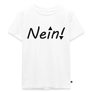 Nein - Kinder Premium Bio T-Shirt - Weiß - Vorne - Hailey (125cm)